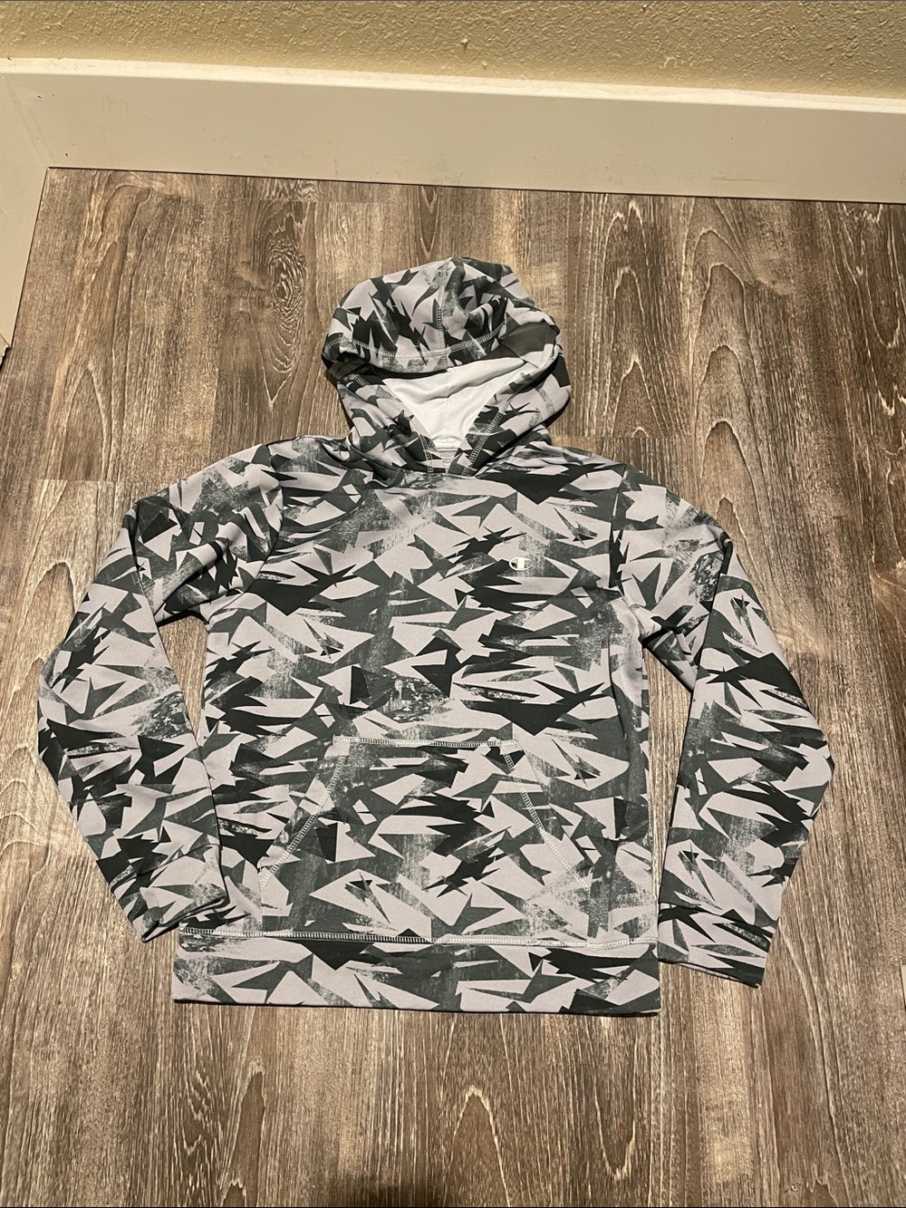 Champion Performance Hooded Jacket - Gray Camo - Youth XL